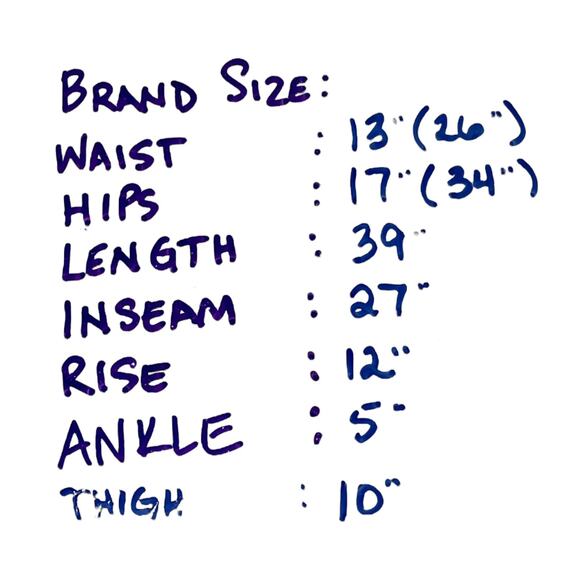 Vintage Shades Pinstripe Tapered Jeans Zip Ankle High Rise 26x27 80s 90s - Picture 10 of 11